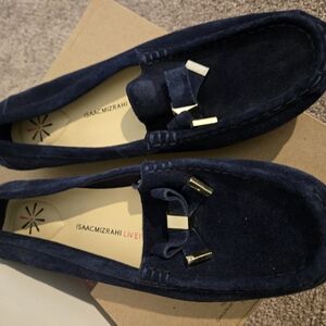 Isaac Mizrahi Women's Navy Loafers